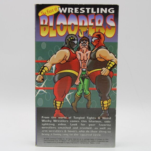 The Best Of Wrestling Bloopers VHS 1996 Combined Artists - Picture 4 of 11